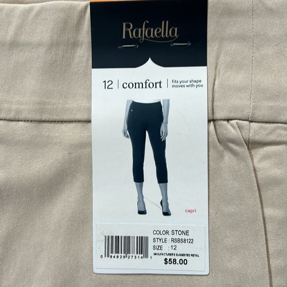 NEW Rafaella Light Tan Capris - Picture 2 of 7